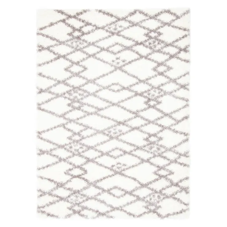 Shag Indoor Rug - 8 x 10 Cream Discount