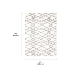 Shag Indoor Rug - 8 x 10 Cream Discount