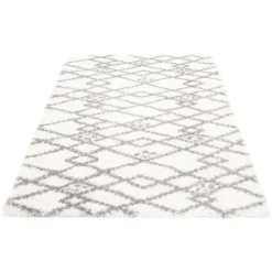 Shag Indoor Rug - 8 x 10 Cream Discount