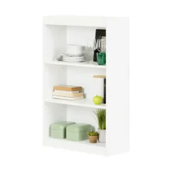 Meubles South Shore 3-Shelf Bookcase - South Shore PURE WHITE Clearance