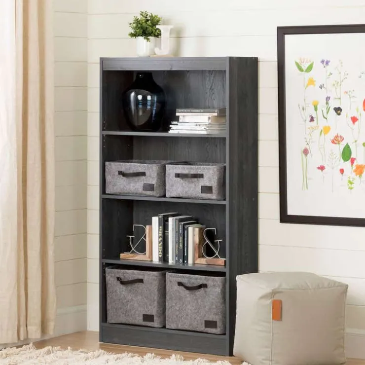 Meubles South Shore 4-Shelf Bookcase - South Shore Gray Oak Clearance
