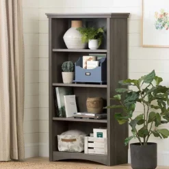 Meubles South Shore 4-Shelf Bookcase - South Shore GRAY MAPLE Hot