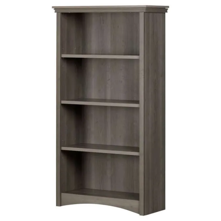 Meubles South Shore 4-Shelf Bookcase - South Shore Gray New