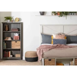 Meubles South Shore 4-Shelf Bookcase - South Shore Gray New