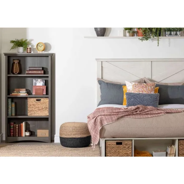 Meubles South Shore 4-Shelf Bookcase - South Shore Gray New