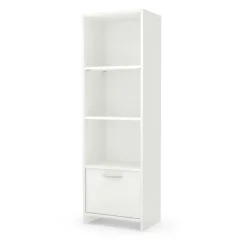 Meubles South Shore 3-Shelf Bookcase With Door - South Shore Pure White Hot