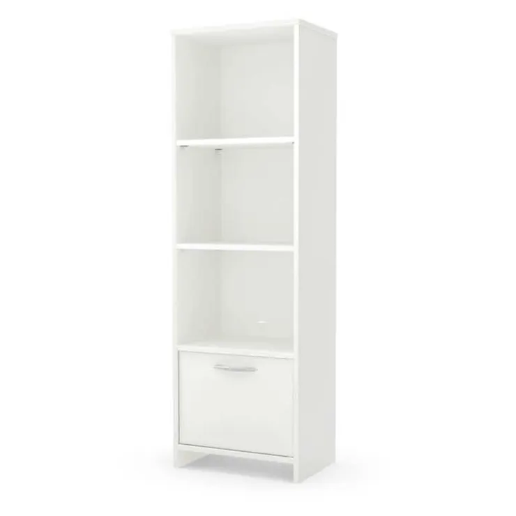 Meubles South Shore 3-Shelf Bookcase With Door - South Shore Pure White Hot
