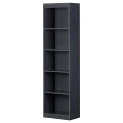Meubles South Shore 5-Shelf Narrow Bookcase - South Shore BLUEBERRY Clearance