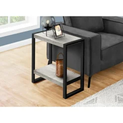Monarch Side table - 2 tiers / 1 shelf / rectangular - 24