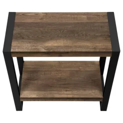 Monarch Side table - 2 tiers / 1 shelf / rectangular - 24