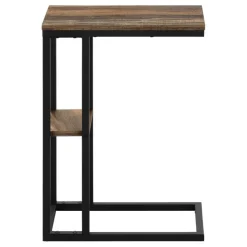 Monarch Side table / c table - 1 storage shelf / rectangular - 25"h - medium re - Brown New