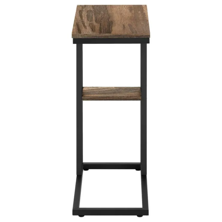 Monarch Side table / c table - 1 storage shelf / rectangular - 25"h - medium re - Brown New