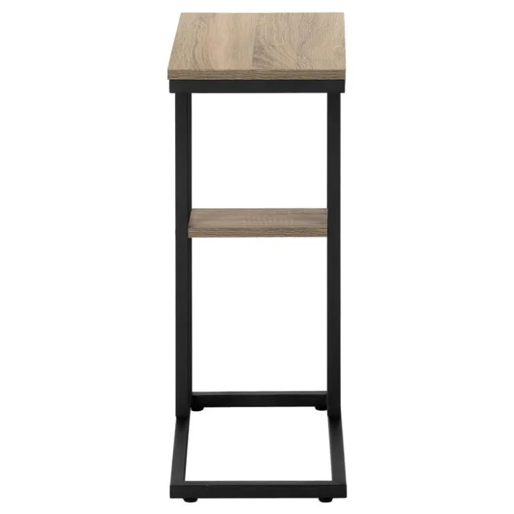 Monarch Side table / c table - 1 storage shelf / rectangular - 25"h - /blac - Dark Taupe Discount