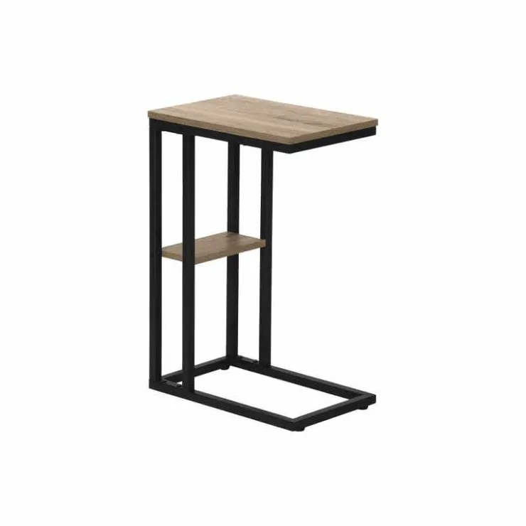 Monarch Side table / c table - 1 storage shelf / rectangular - 25"h - /blac - Dark Taupe Discount