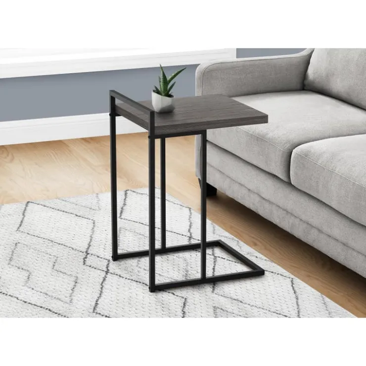 Monarch Side table / c table - thick-panel top / wide / rectangular - 25"h - / b - Grey Hot