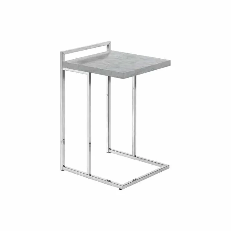 Monarch Side table / c table - thick-panel top / wide / rectangular - 25"h - cem - Grey Online