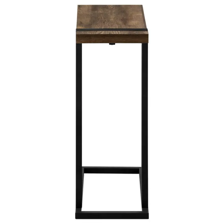 Monarch Side table / c table - thick-panel top / rectangular - 25"h - reclaimed - Brown Discount