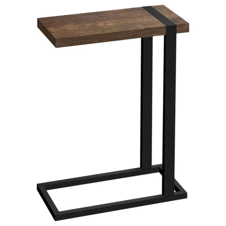 Monarch Side table / c table - thick-panel top / rectangular - 25"h - reclaimed - Brown Discount
