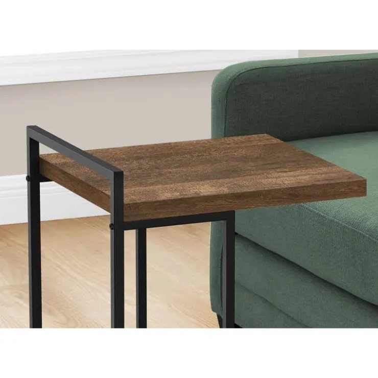 Monarch Side table / c table - thick-panel top / wide / rectangular - 25"h - re - Brown Outlet