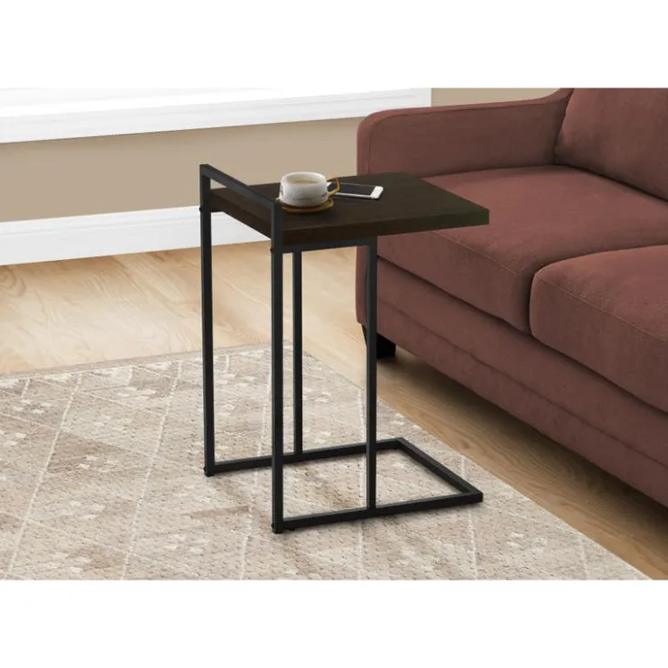 Monarch Side table / c table - thick-panel top / wide / rectangular - 25"h - - Espresso Online