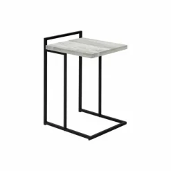 Monarch Side table / c table - thick-panel top / wide / rectangular - 25"h - rec - Grey