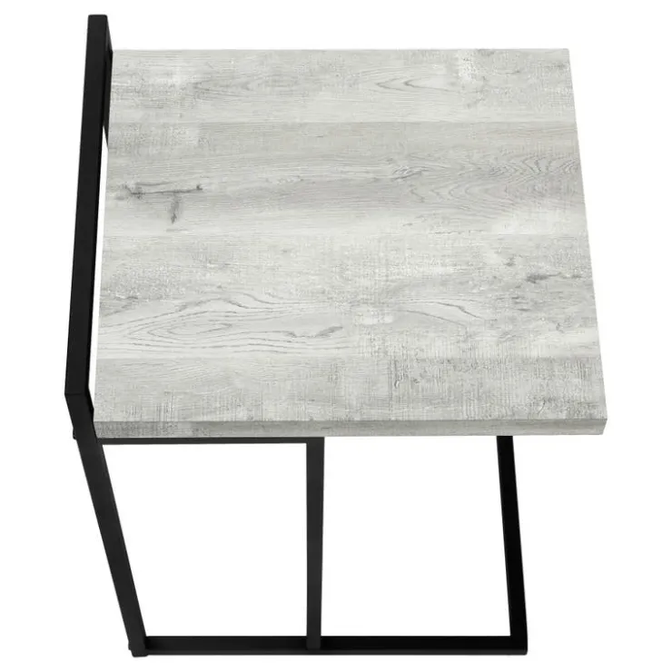 Monarch Side table / c table - thick-panel top / wide / rectangular - 25"h - rec - Grey