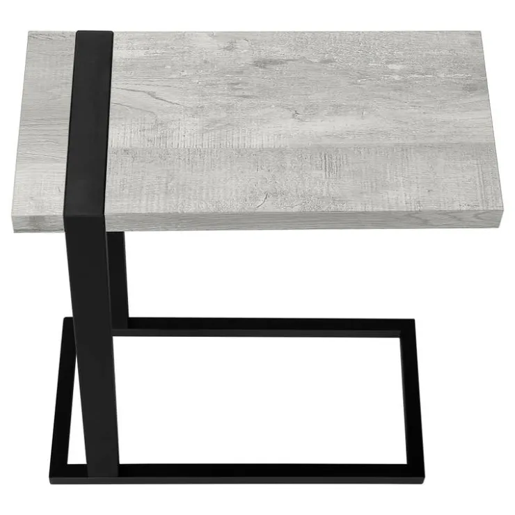 Monarch Side table / c table - thick-panel top / rectangular - 25"h - reclaimed - Grey Discount