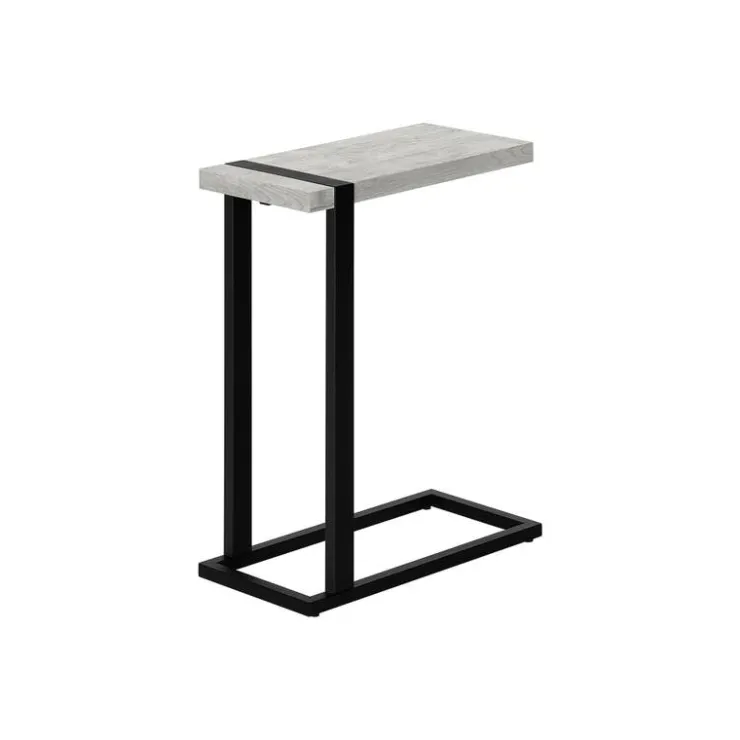 Monarch Side table / c table - thick-panel top / rectangular - 25"h - reclaimed - Grey Discount