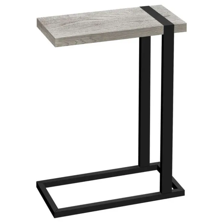 Monarch Side table / c table - thick-panel top / rectangular - 25"h - reclaimed - Grey Discount