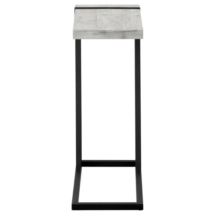 Monarch Side table / c table - thick-panel top / rectangular - 25"h - reclaimed - Grey Discount
