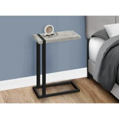 Monarch Side table / c table - thick-panel top / rectangular - 25