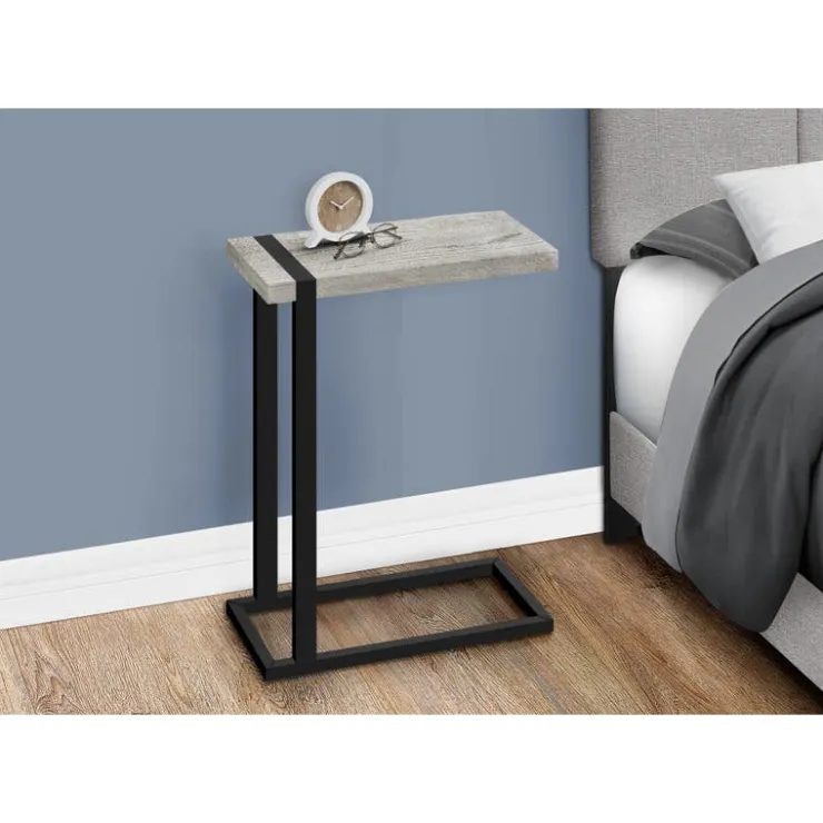 Monarch Side table / c table - thick-panel top / rectangular - 25"h - reclaimed - Grey Discount