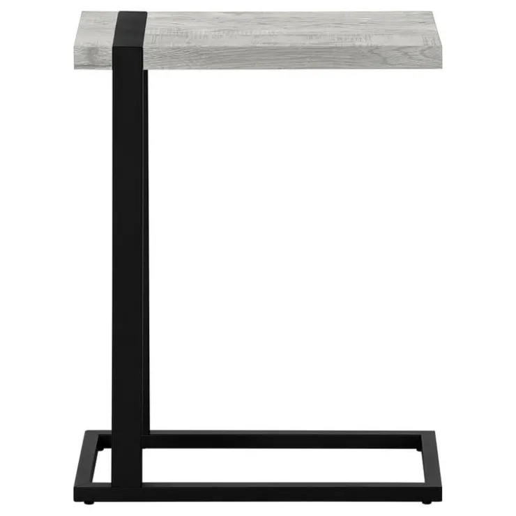 Monarch Side table / c table - thick-panel top / rectangular - 25"h - reclaimed - Grey Discount