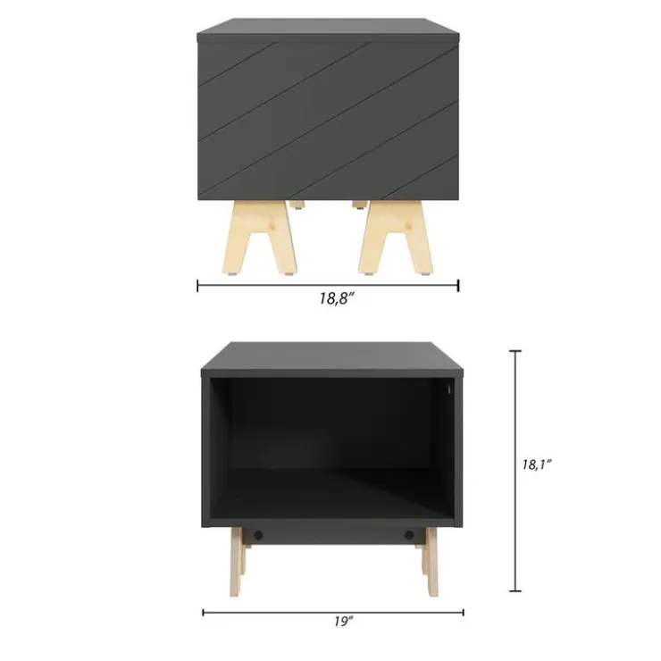 Nexera Side Table - grey Outlet