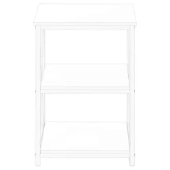 Monarch Side table / nightstand - 3 tiers / 2 shelves / square - 26