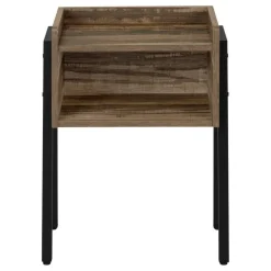 Monarch Side table / nightstand - tray top / 1 storage cubby / rectangular - 23