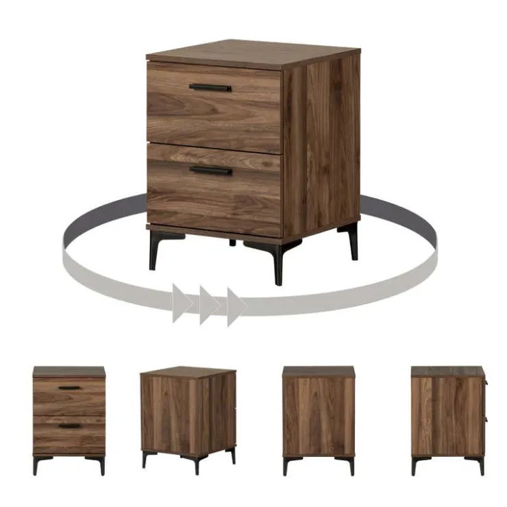 Meubles South Shore Side Table - South Shore Natural Walnut