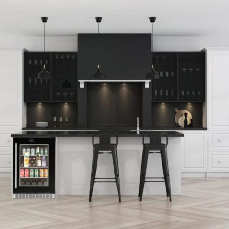Danby SILHOUETTE 24″ Built-in Beverage Center 24" - SRVBC050R-SS Black Online
