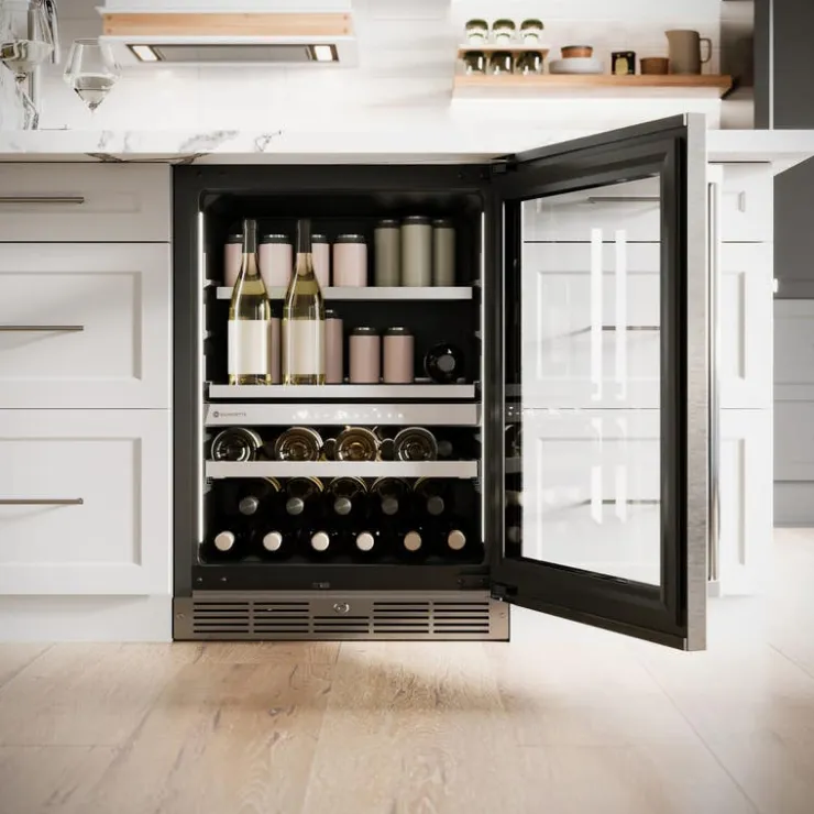 Danby SILHOUETTE 24″ Built-in Wine and Beverage Center 24" - SPRWBC052D3S Black Best
