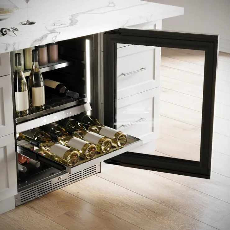 Danby SILHOUETTE 24″ Built-in Wine and Beverage Center 24" - SPRWBC052D3S Black Best