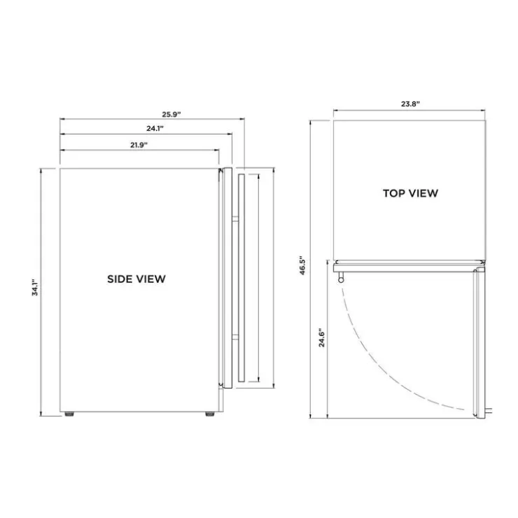 Danby SILHOUETTE 24 In 5,5 Cu ft Refrigerator Compact - SPRAR055D1SS Stainless Discount