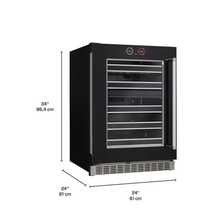 Danby SILHOUETTE Wine Cooler 24 in 24" - SRVWC050L-SS Black Outlet