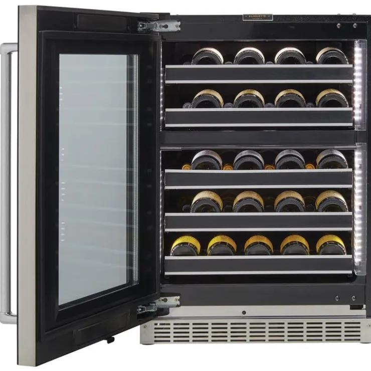 Danby SILHOUETTE Wine Cooler 24 in 24" - SRVWC050L-SS Black Outlet