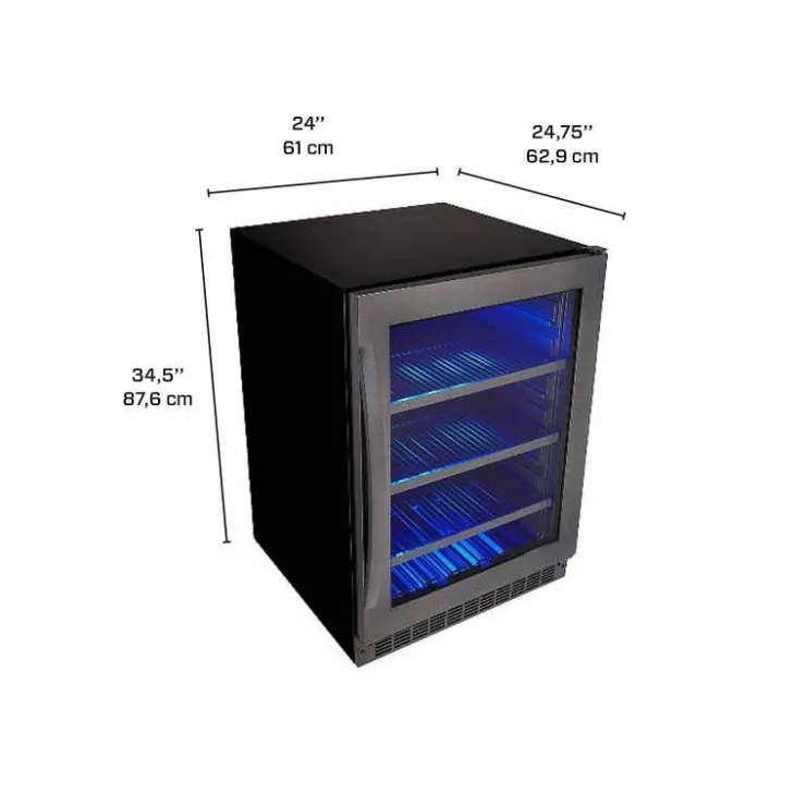 Danby SILHOUETTE Wine Cooler 24" - SSBC056D3B-S Black Stainless Best