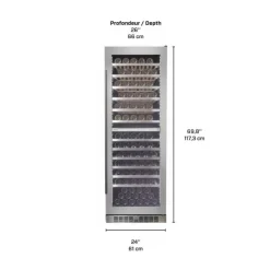 Danby SILHOUETTE Wine Cooler 24" - SPRWC140D1SS Stainless Discount
