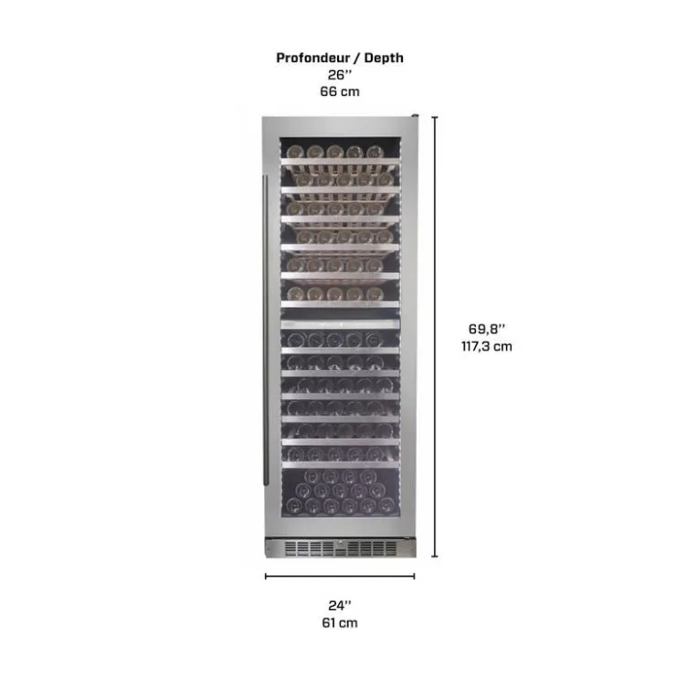 Danby SILHOUETTE Wine Cooler 24" - SPRWC140D1SS Stainless Discount