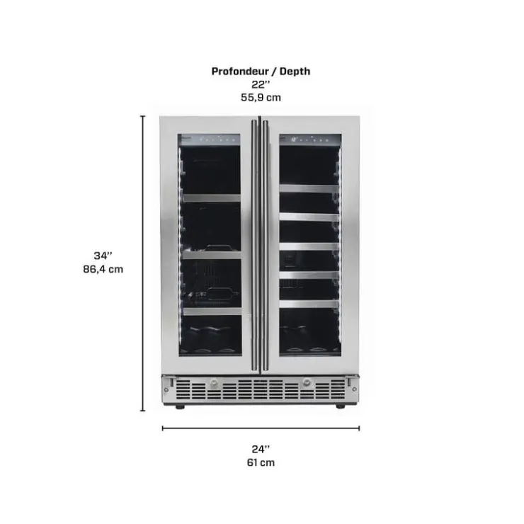 Danby SILHOUETTE Wine Cooler 24" - SPRBC047D1SS Stainless