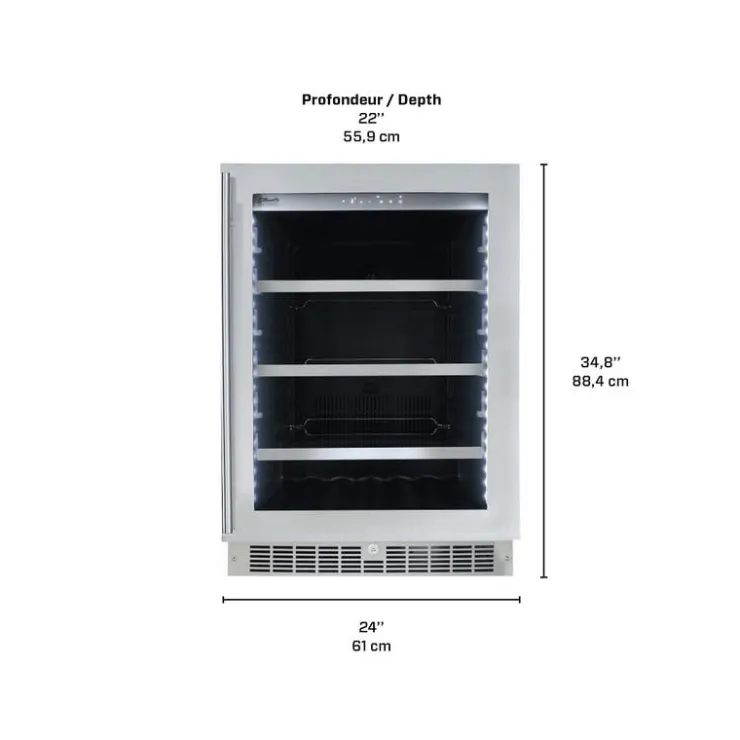 Danby SILHOUETTE Wine Cooler 24" - SPRBC056D1SS Stainless Discount