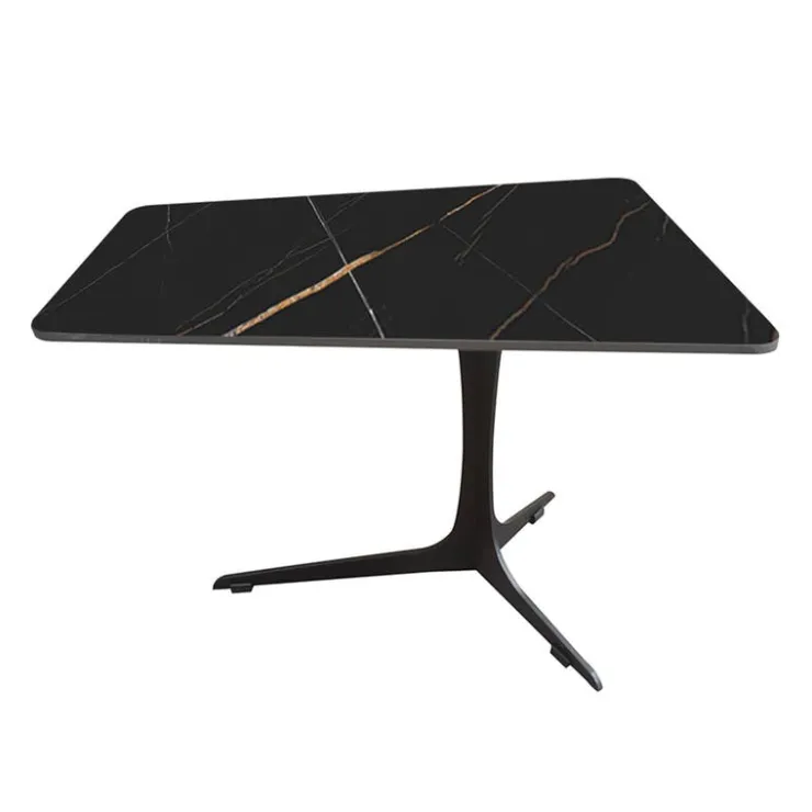 Sintered Stone End Table Black