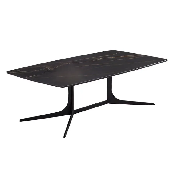Sintered Stone Rectangular Coffee Table Black New